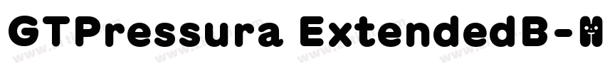 GTPressura ExtendedB字体转换